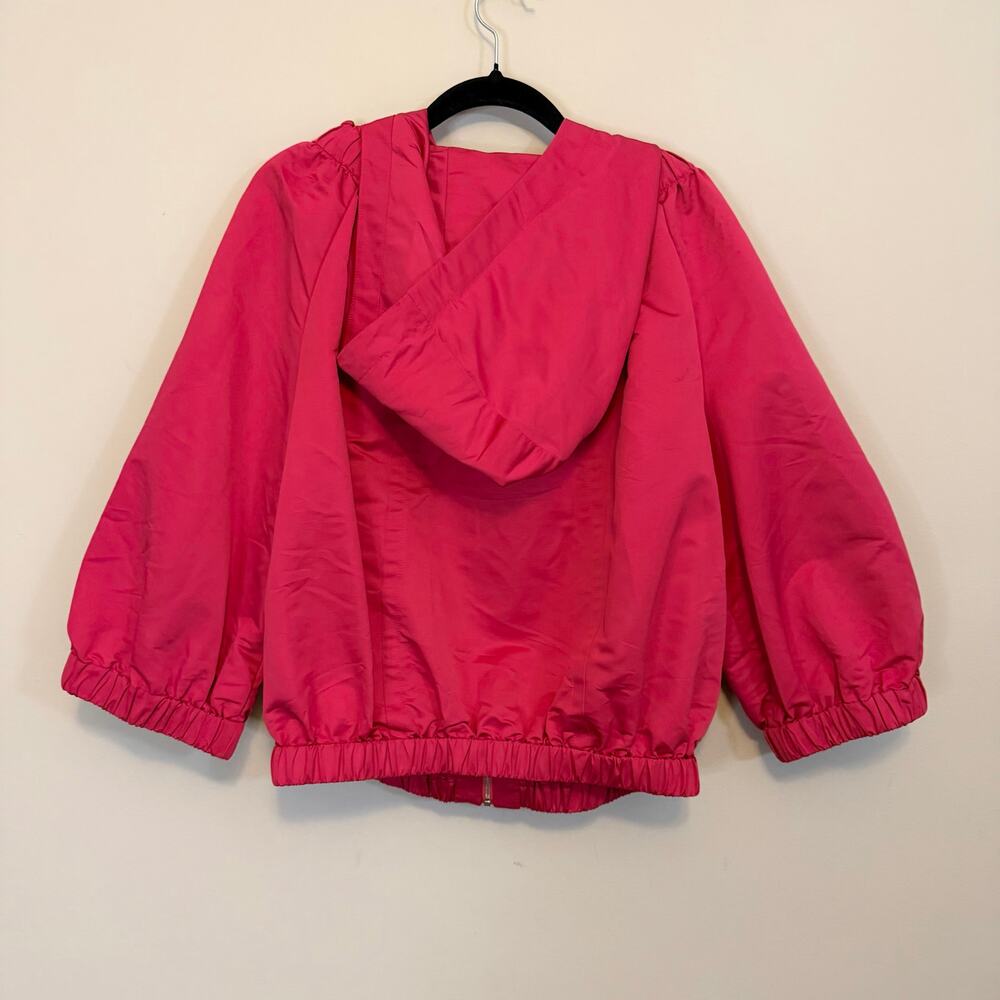 SoCa St John Windbreaker Jacket Large Pink Bomber Hooded Gorpcore Outdoor Hiking - Picture 2 of 7